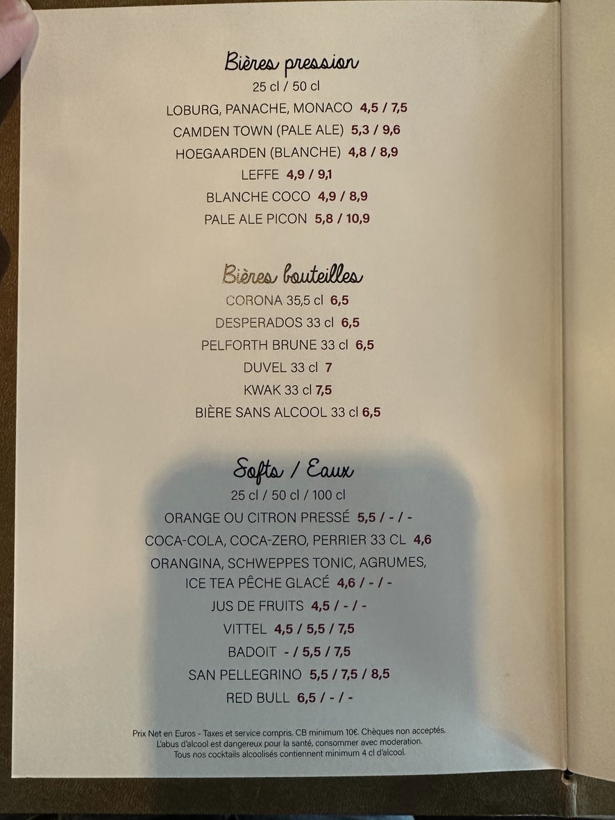 Le Central Bellevue menu 6