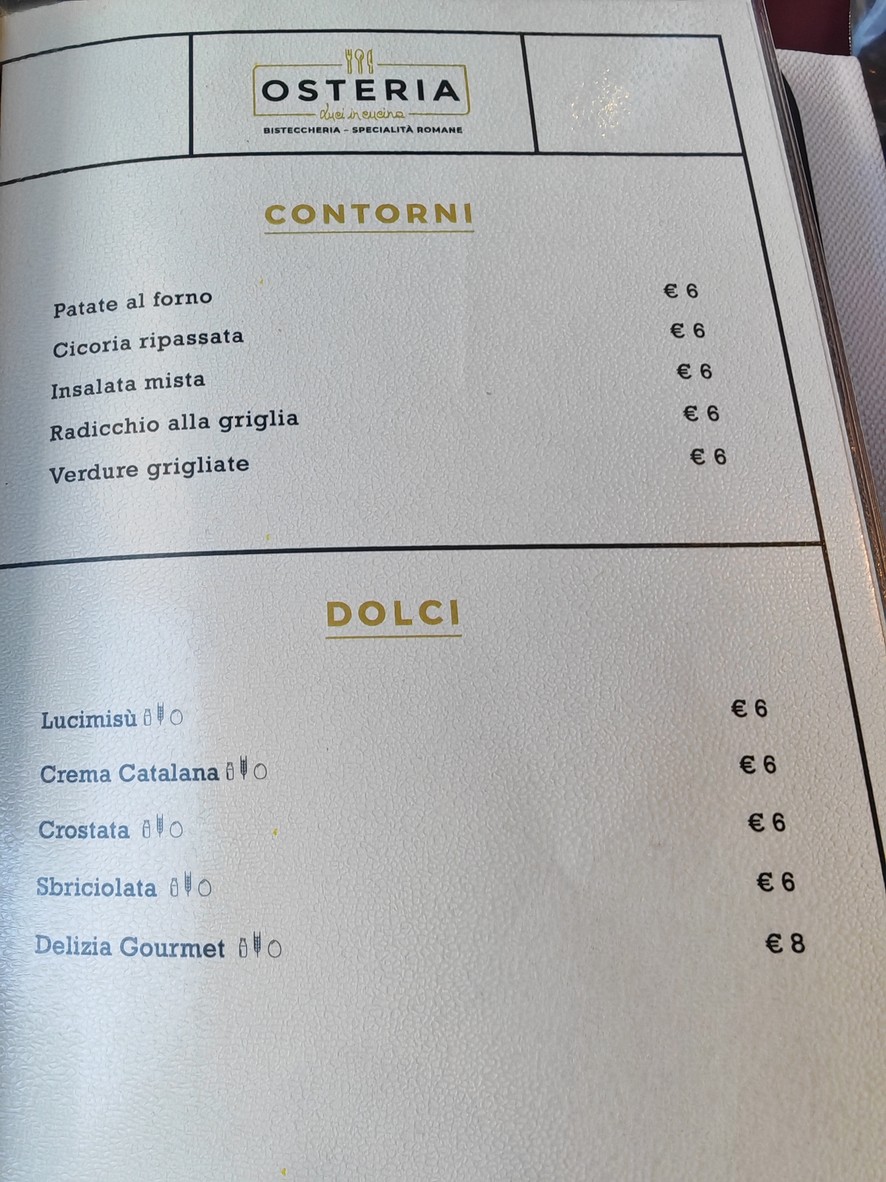 Osteria Luci in cucina menu 4