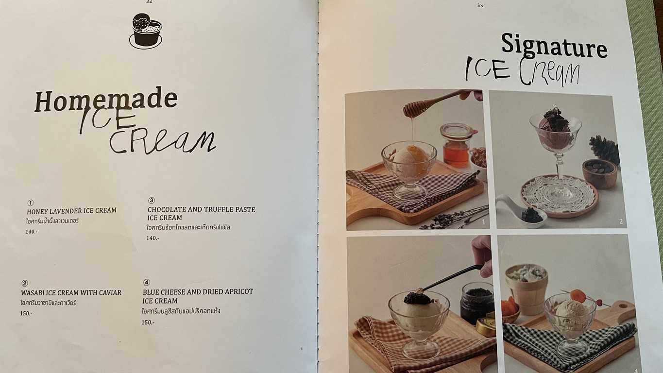 Soufflé and me menu 7