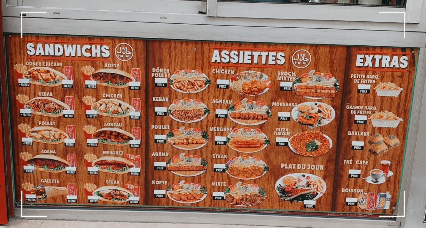 Restaurant Éphèse menu 1