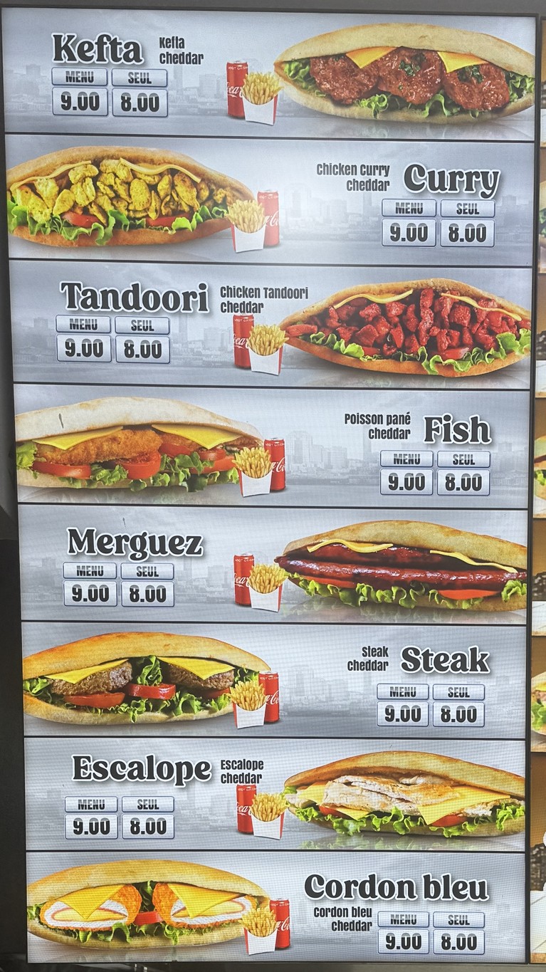 Le Royal Palace menu 2