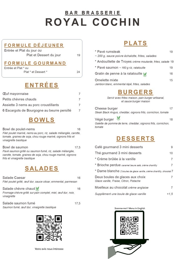 Royal Cochin menu 1