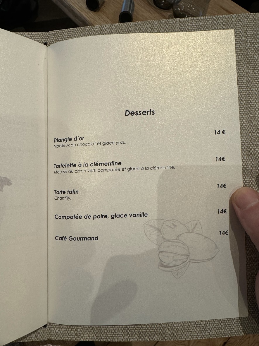 Ma Dame menu 3