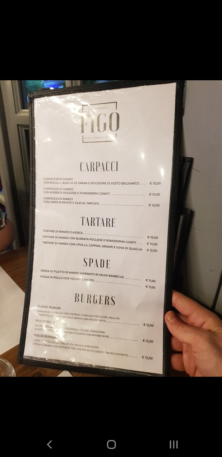 Ristorante Figo Talenti menu 3