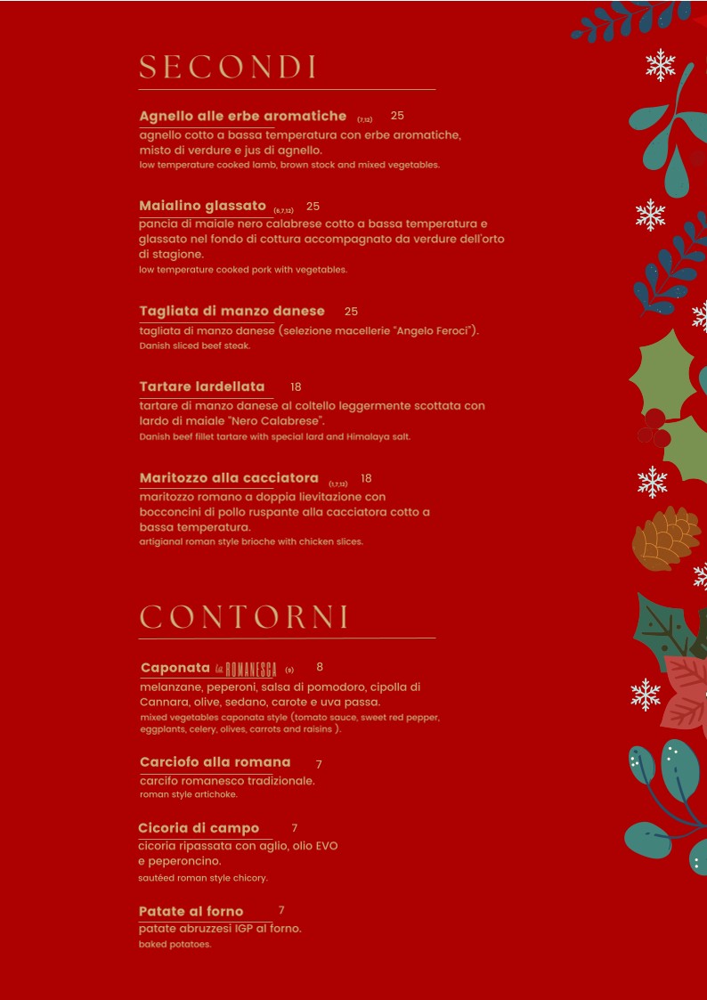 La Romanesca Osteria Pizzeria menu 2