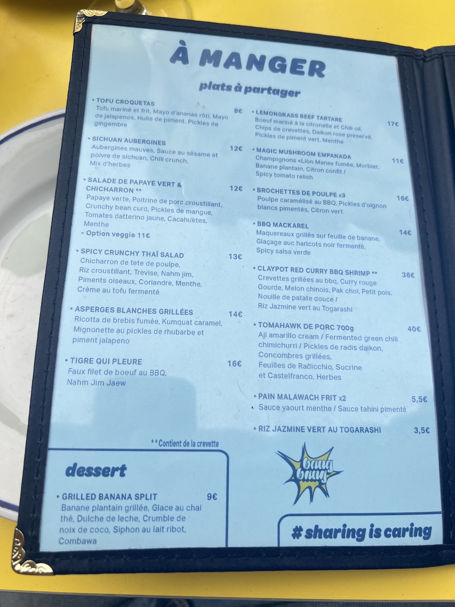 BangBang Restaurant menu 1