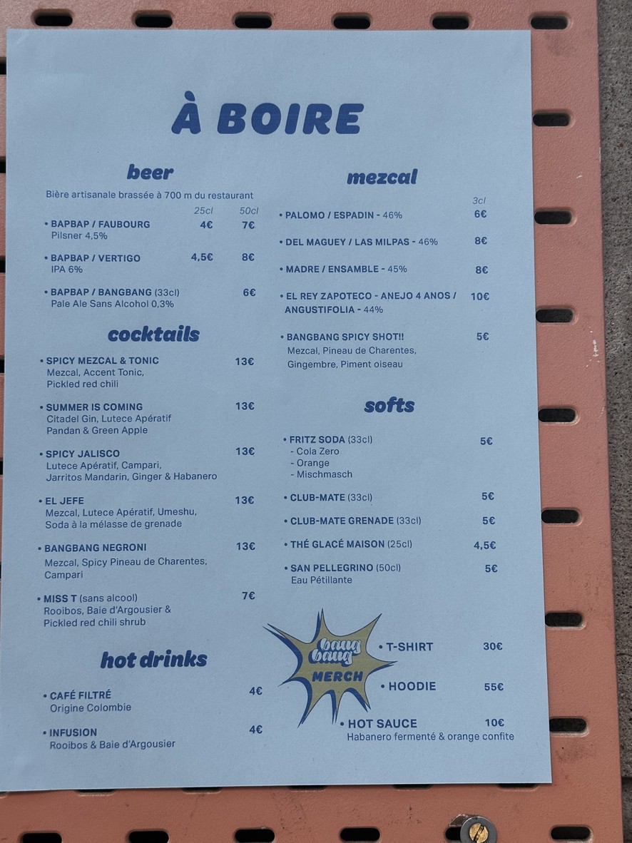 BangBang Restaurant menu 3