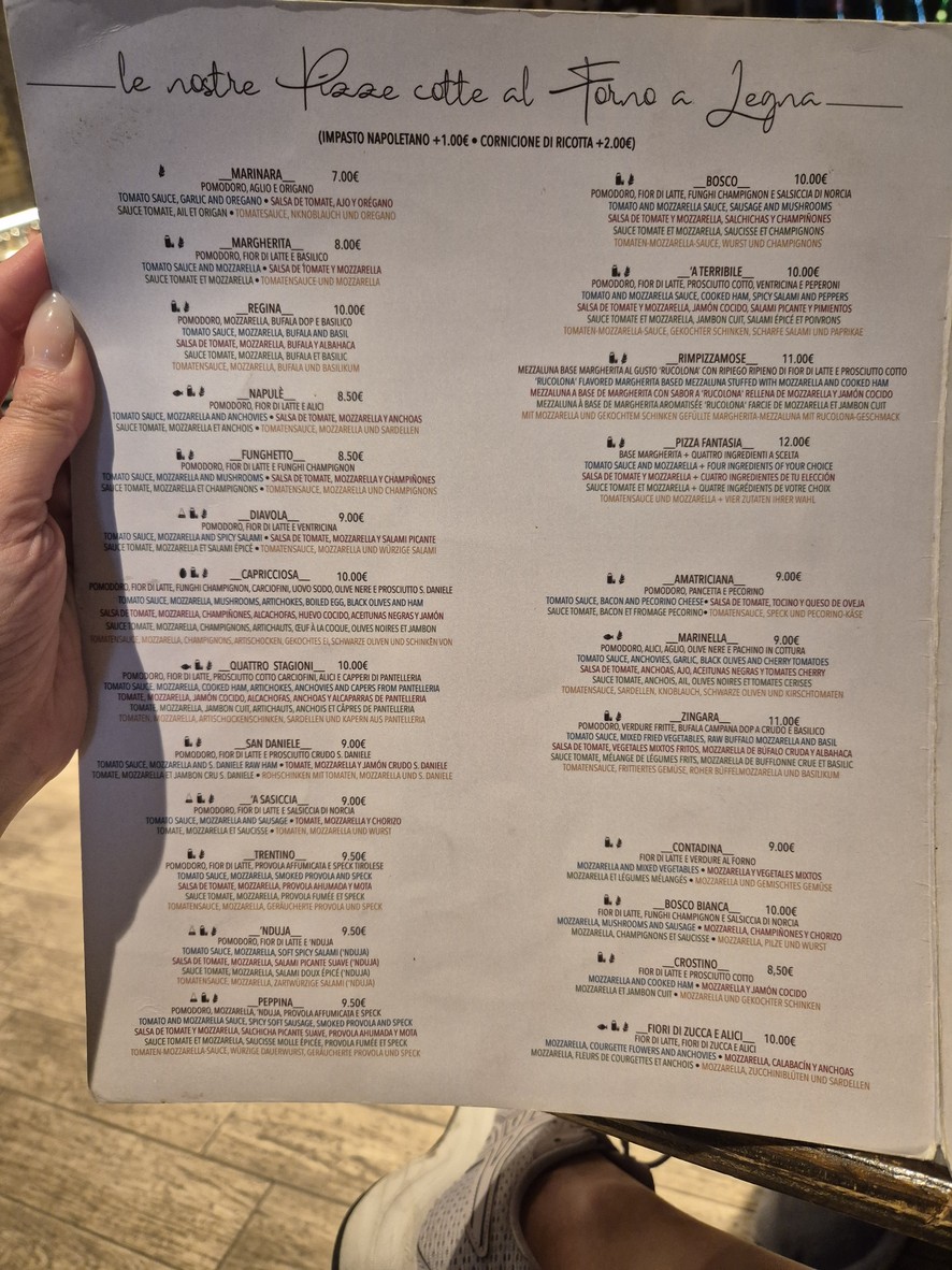 Rimpizzamose Forno e Cantina menu 2