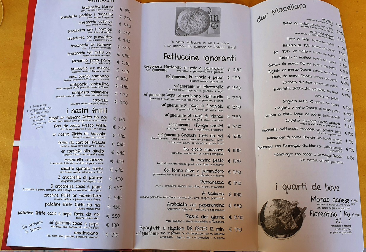 Er Fettuccina menu 2