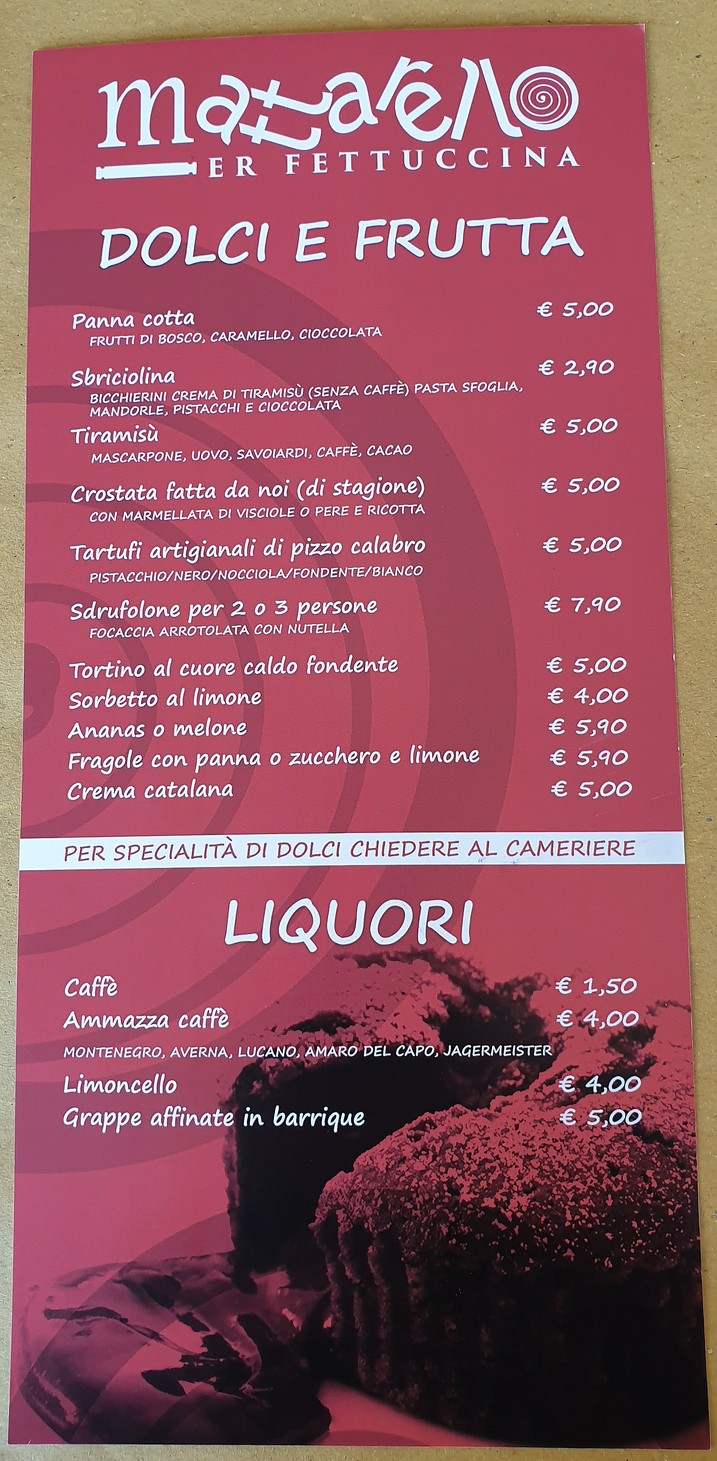 Er Fettuccina menu 4
