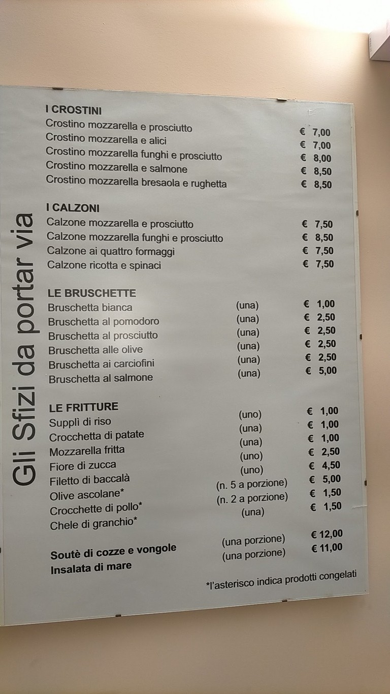 L'antica Roma menu 2