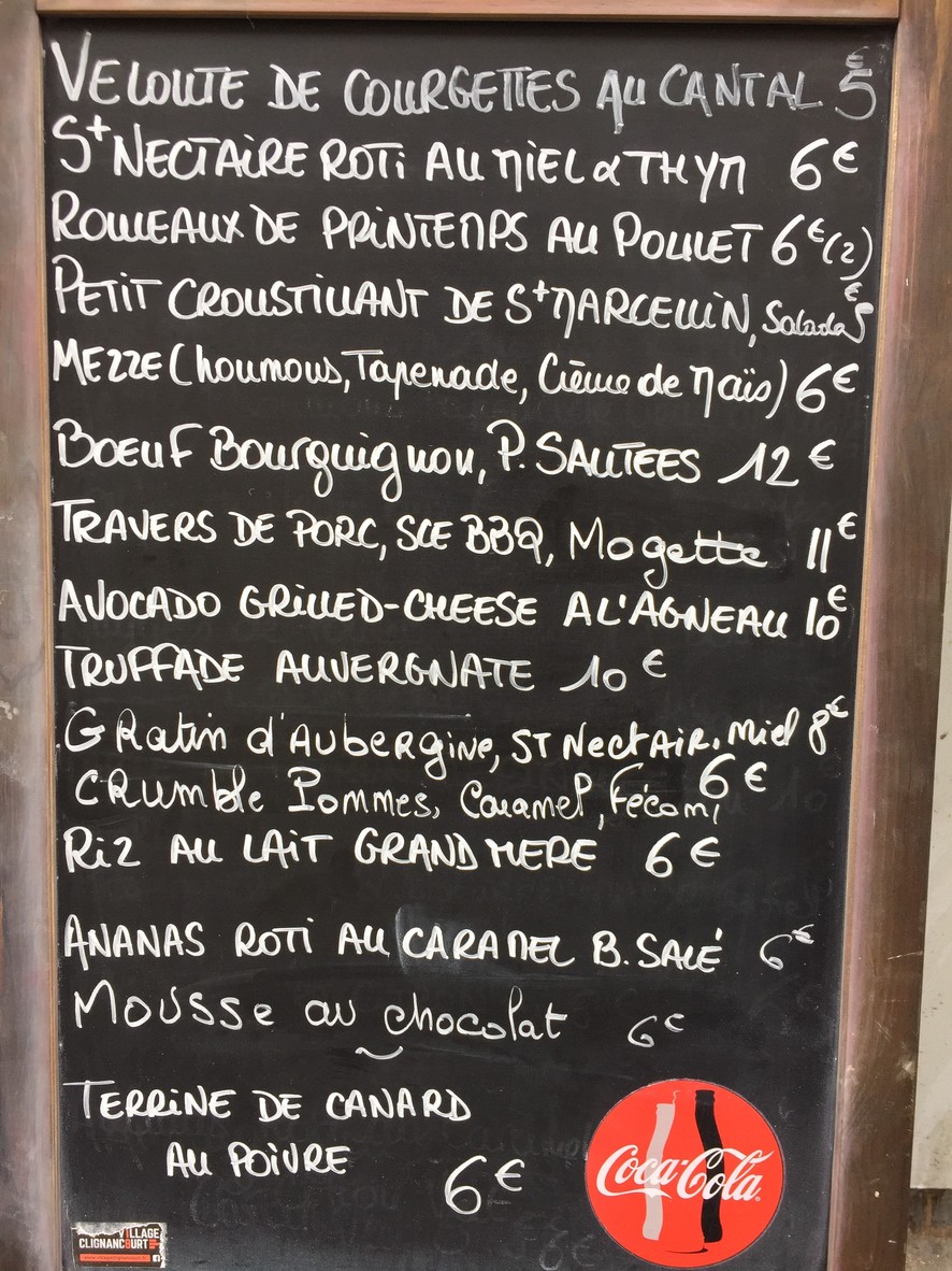 Le Petit Gourmand menu 3
