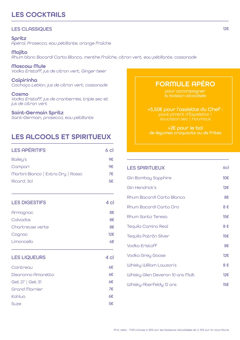 Le Nida menu 4