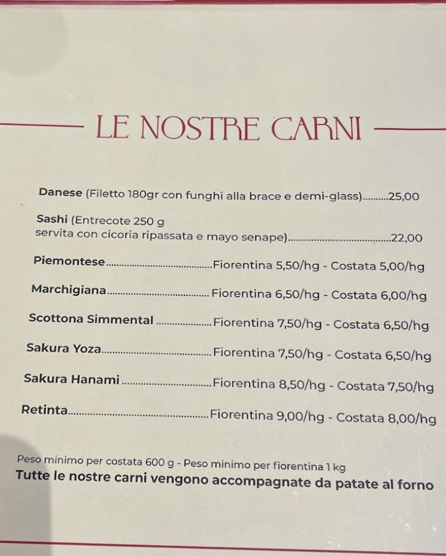 Ristorante Carnosa Roma Prati menu 4
