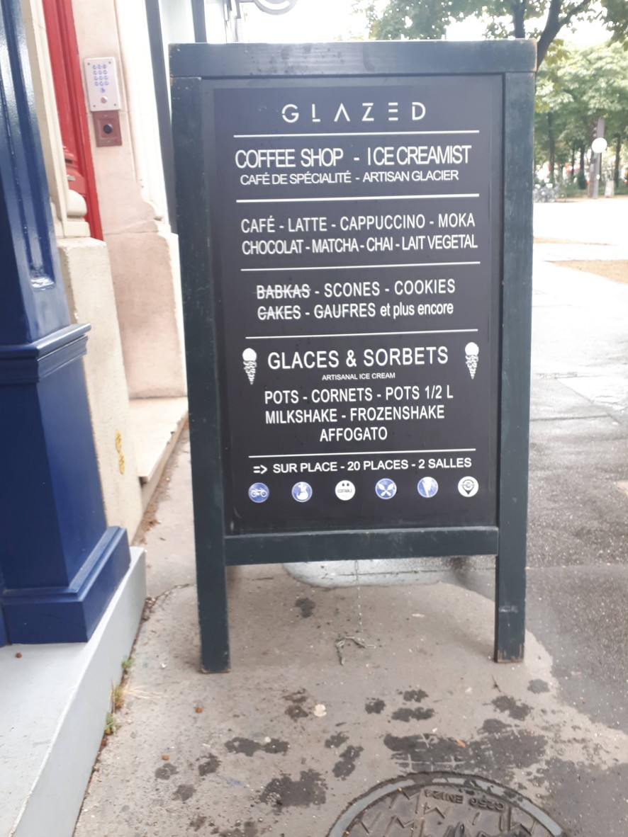 Glazed Pasteur menu 1