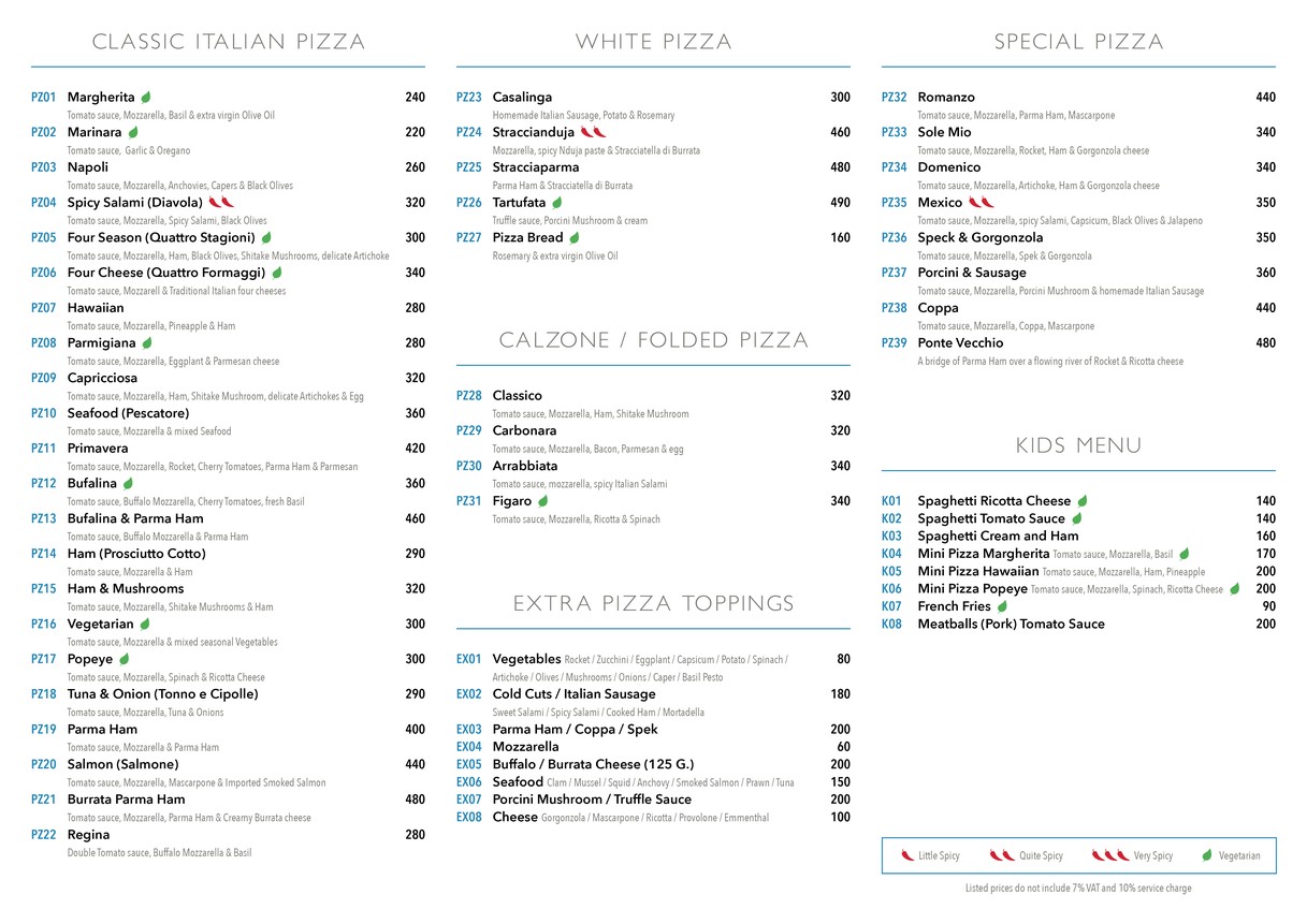 Sole Mio menu 3