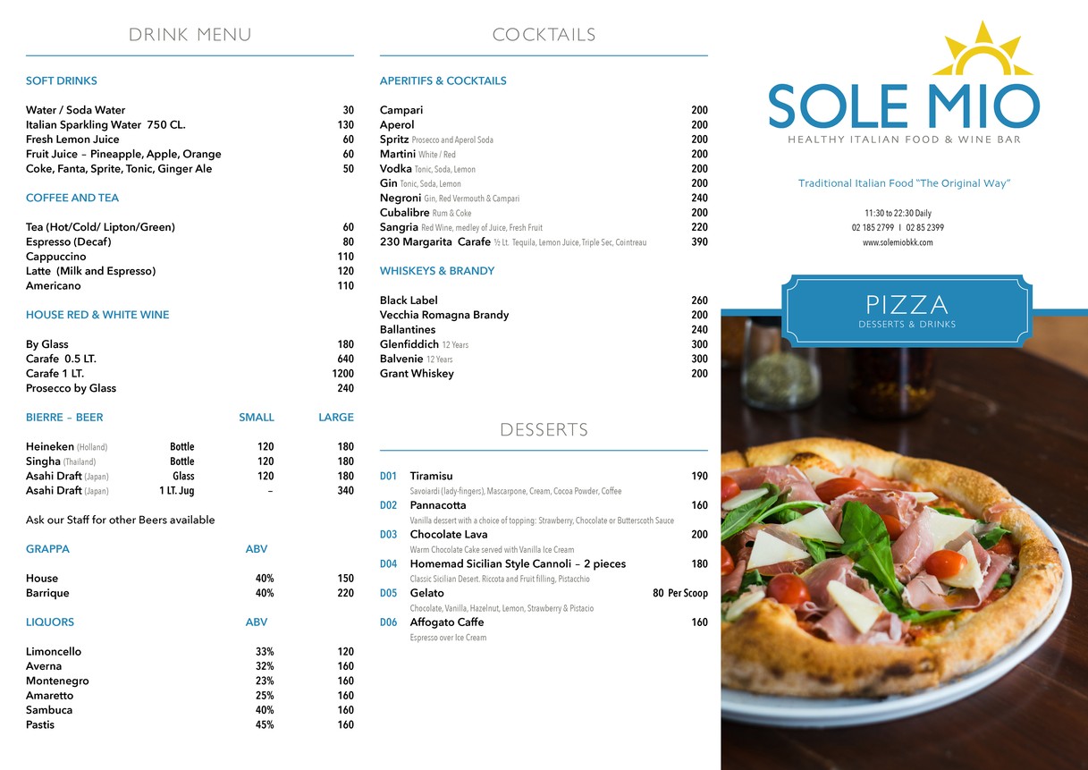 Sole Mio menu 4