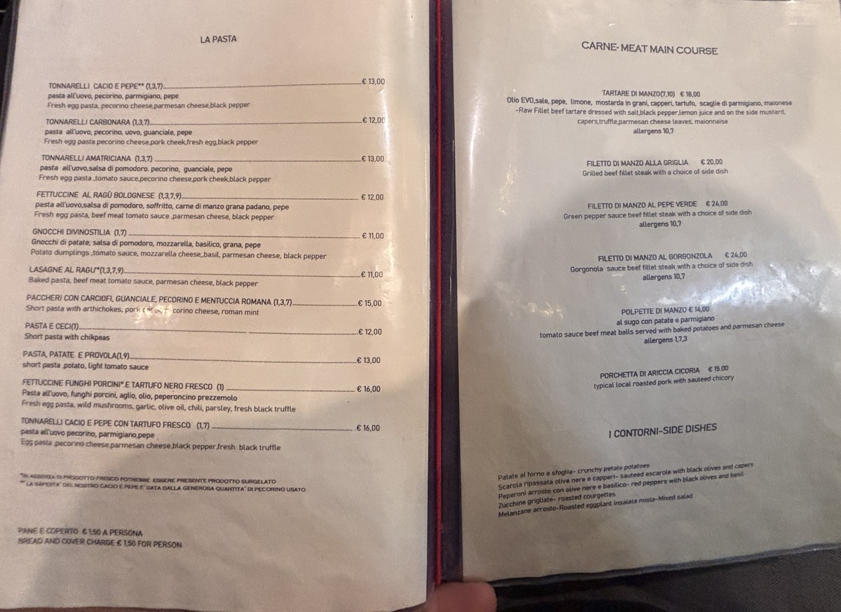 Divinostilia food&winebar menu 3