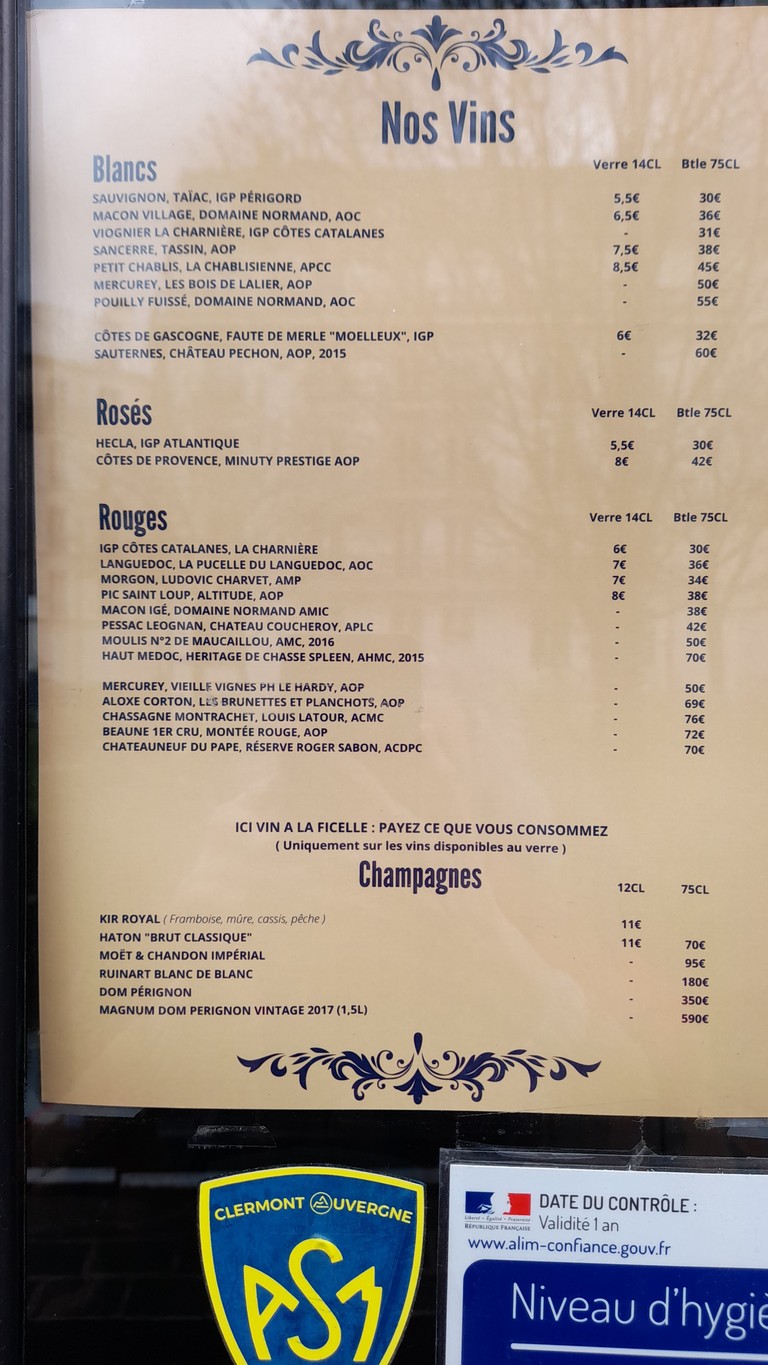 Iguana Batignolles menu 2