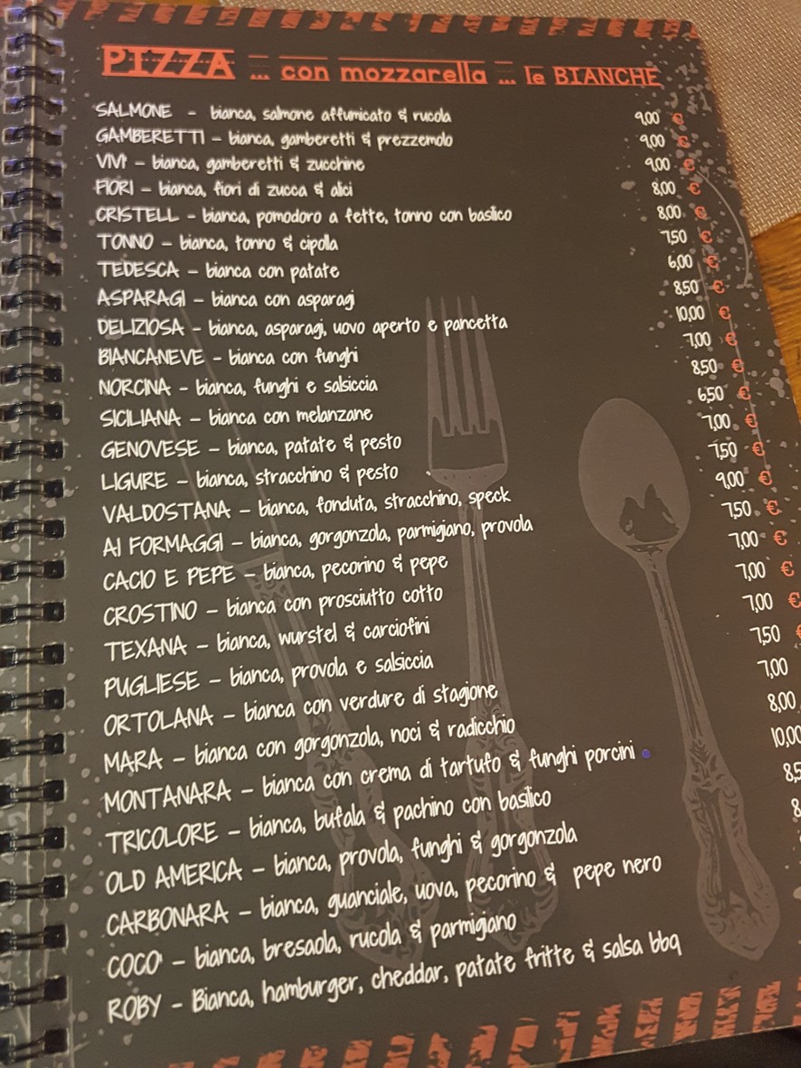 Osteria Zazà menu 3