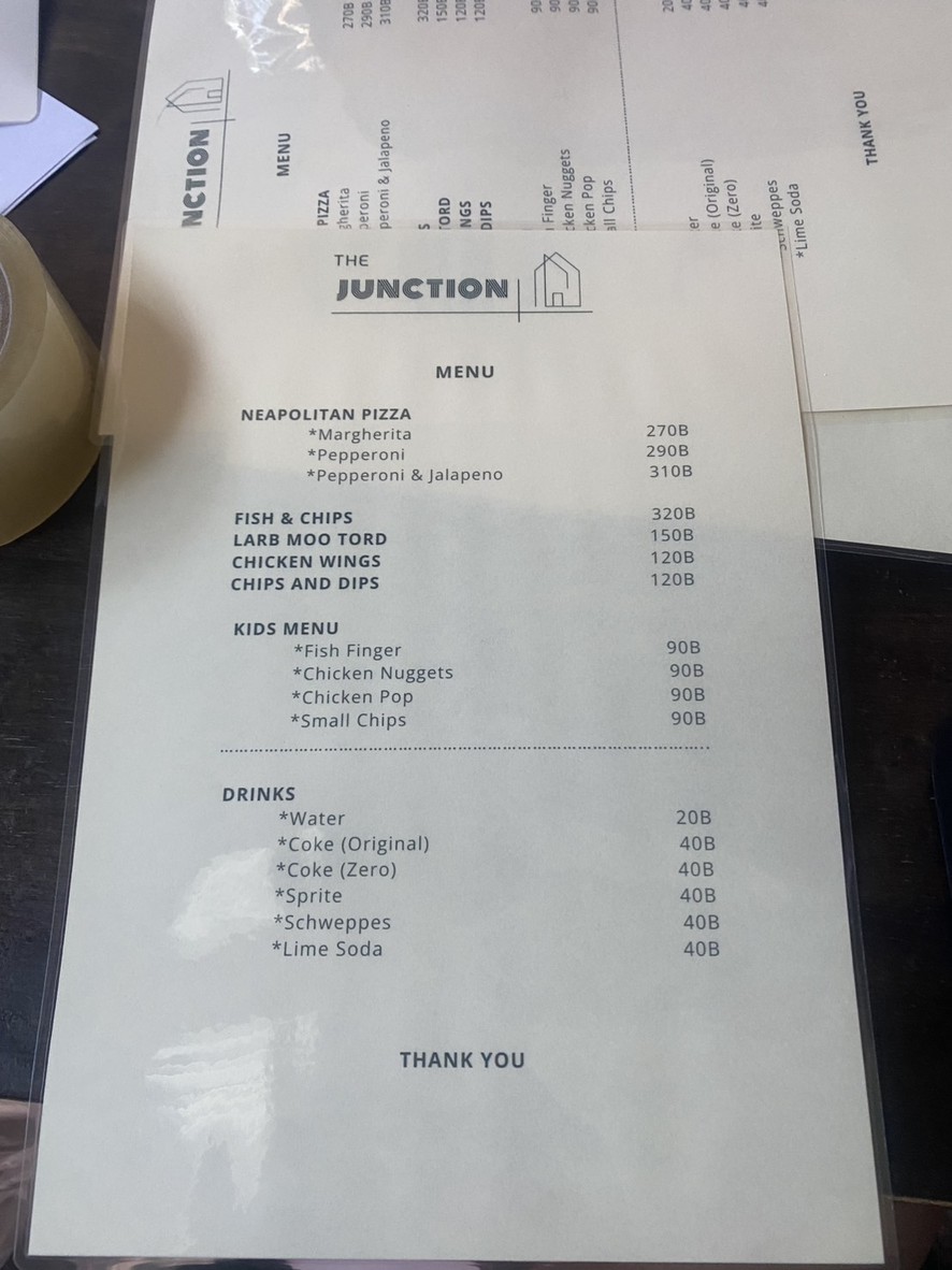 The Junction - Bang Kachao menu 1