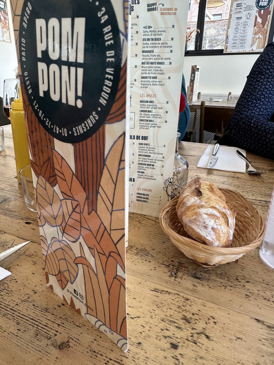Pompon - Restaurant Suresnes menu 1