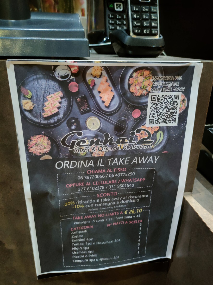 Genkai 2 Roma menu 5