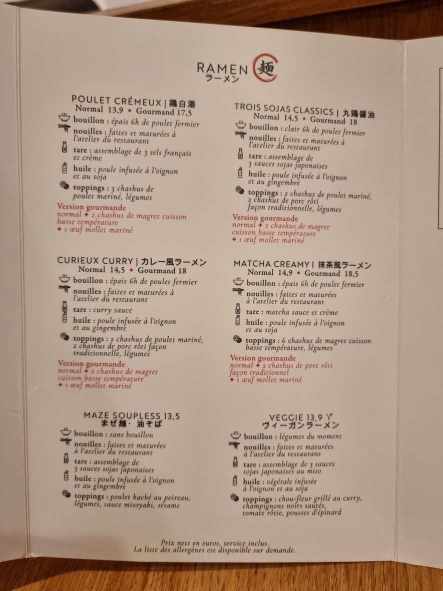 Specho menu 1