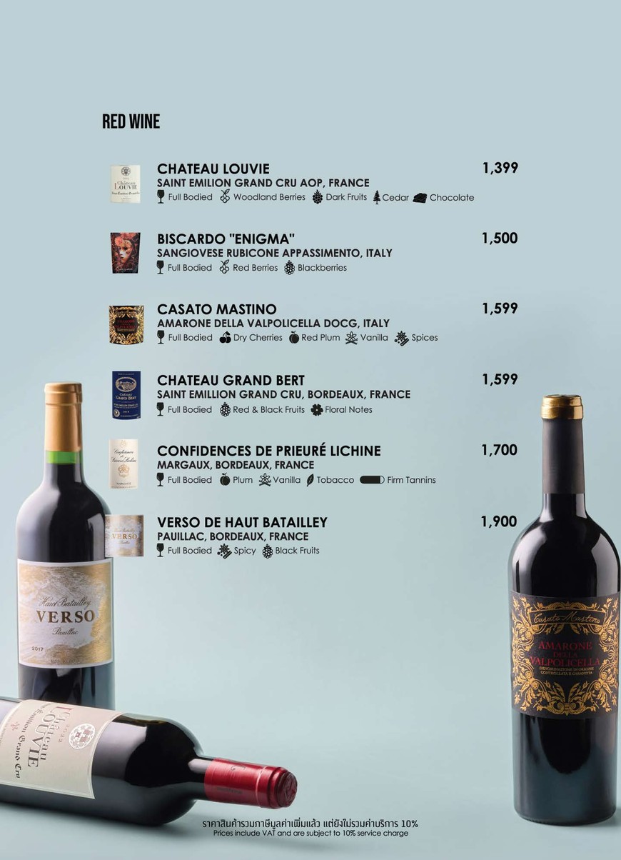 Wine Connection The Crystal Veranda menu 3