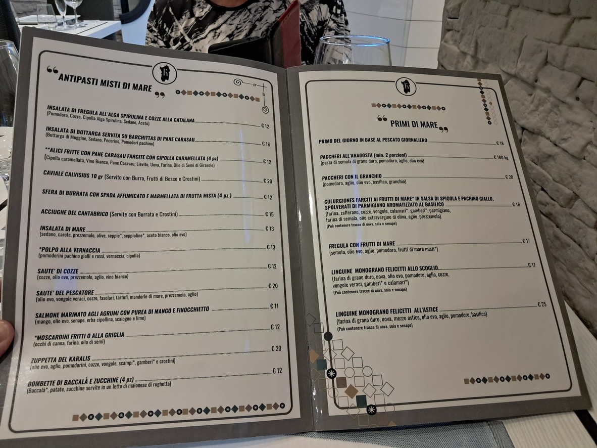 Ristorante Karalis menu 2
