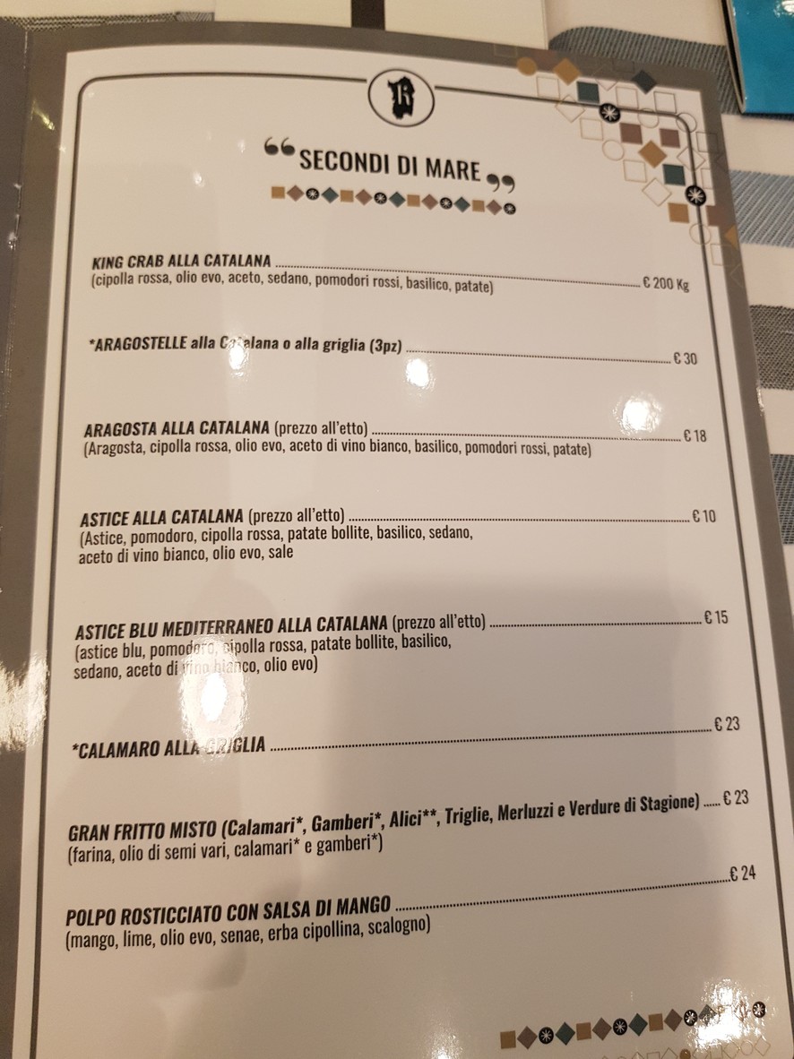 Ristorante Karalis menu 4