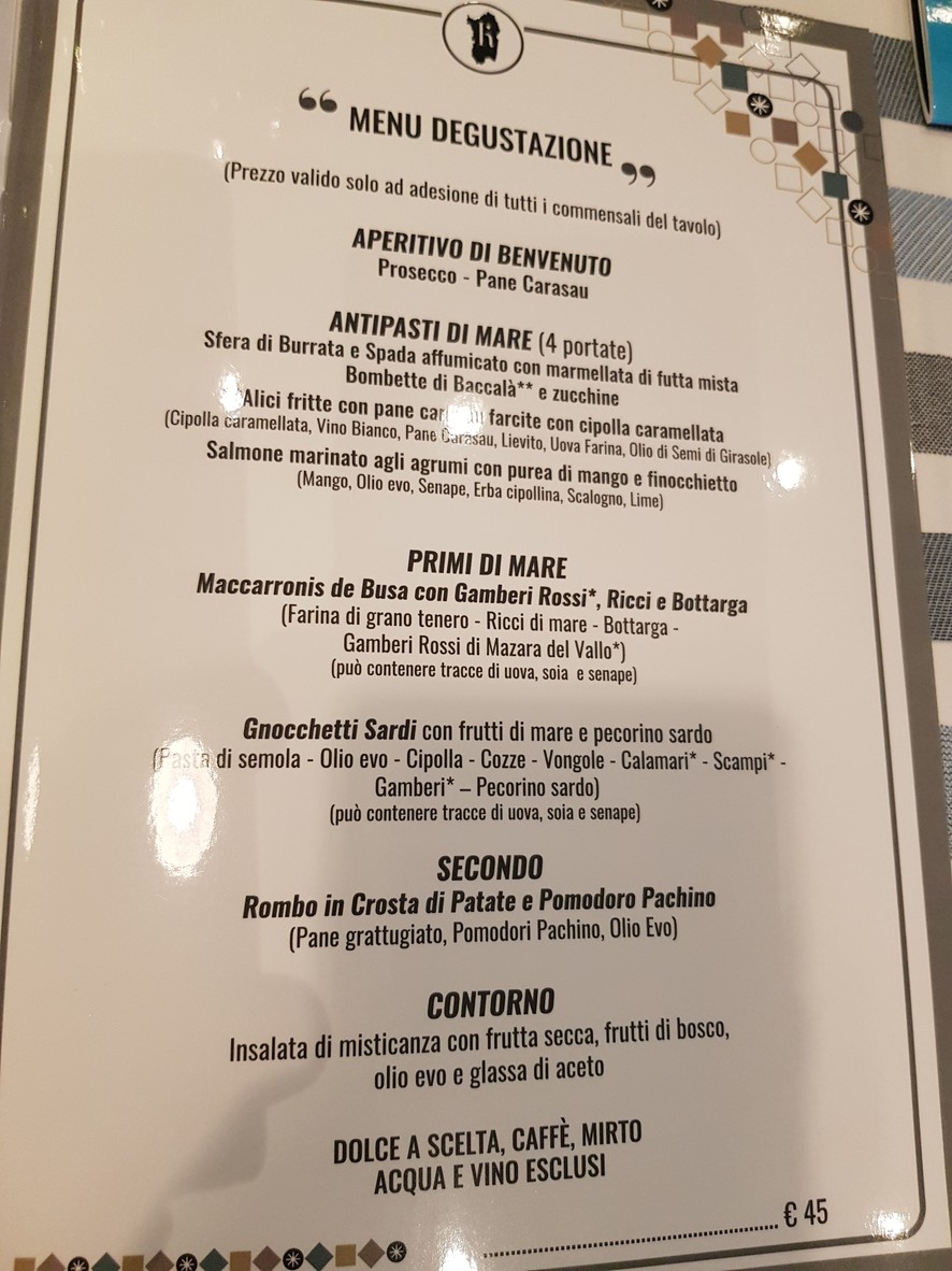 Ristorante Karalis menu 7