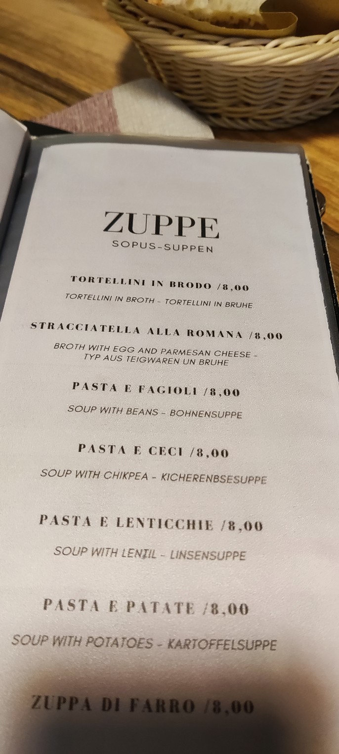 Hostaria Da Bruno menu 2