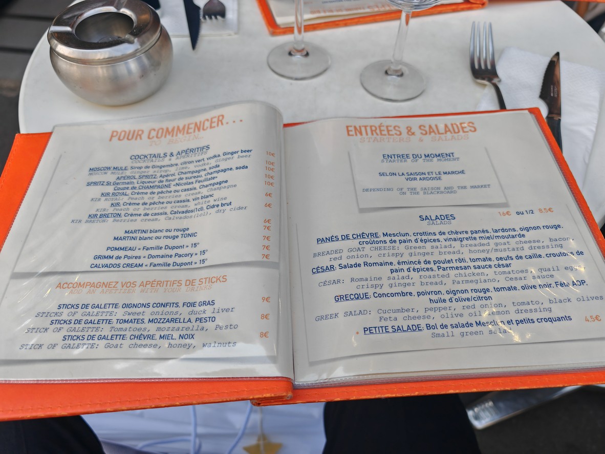 Midi12 La Fayette menu 1
