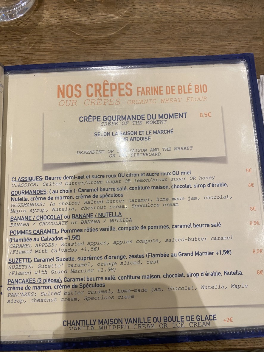 Midi12 La Fayette menu 3