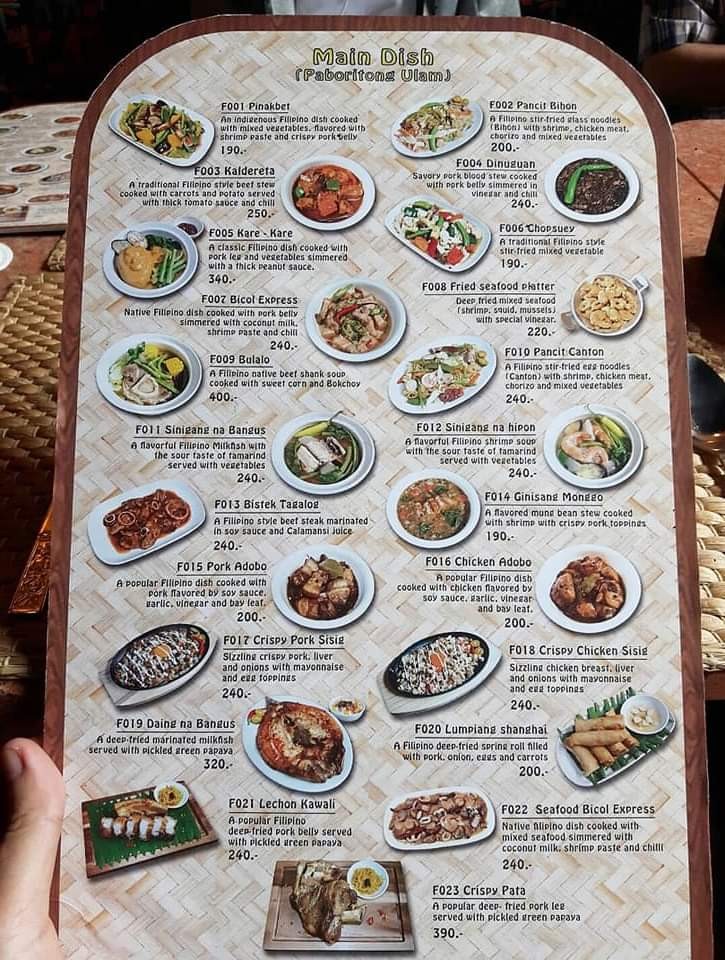 Lola's Kitchen Bangkok menu 1