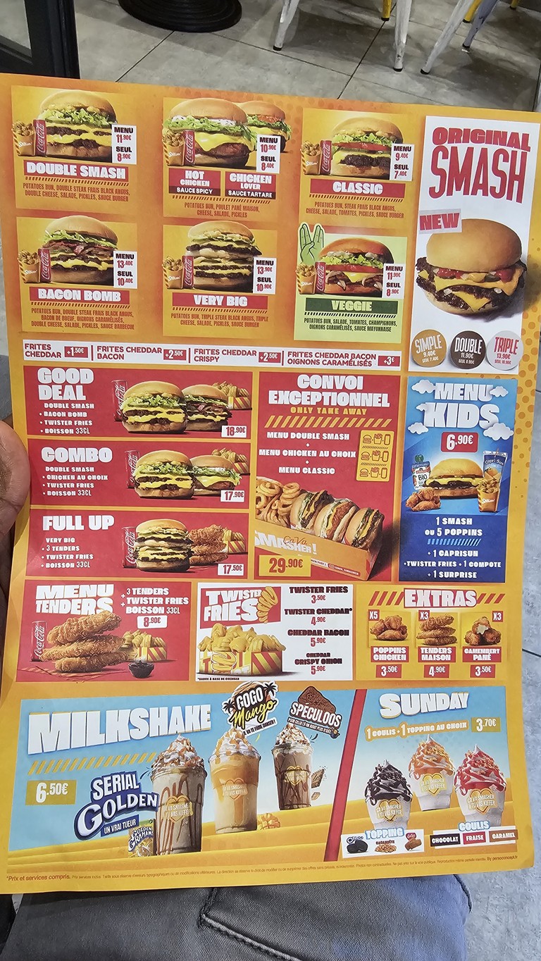 ÇA VA SMASHER ! menu 1