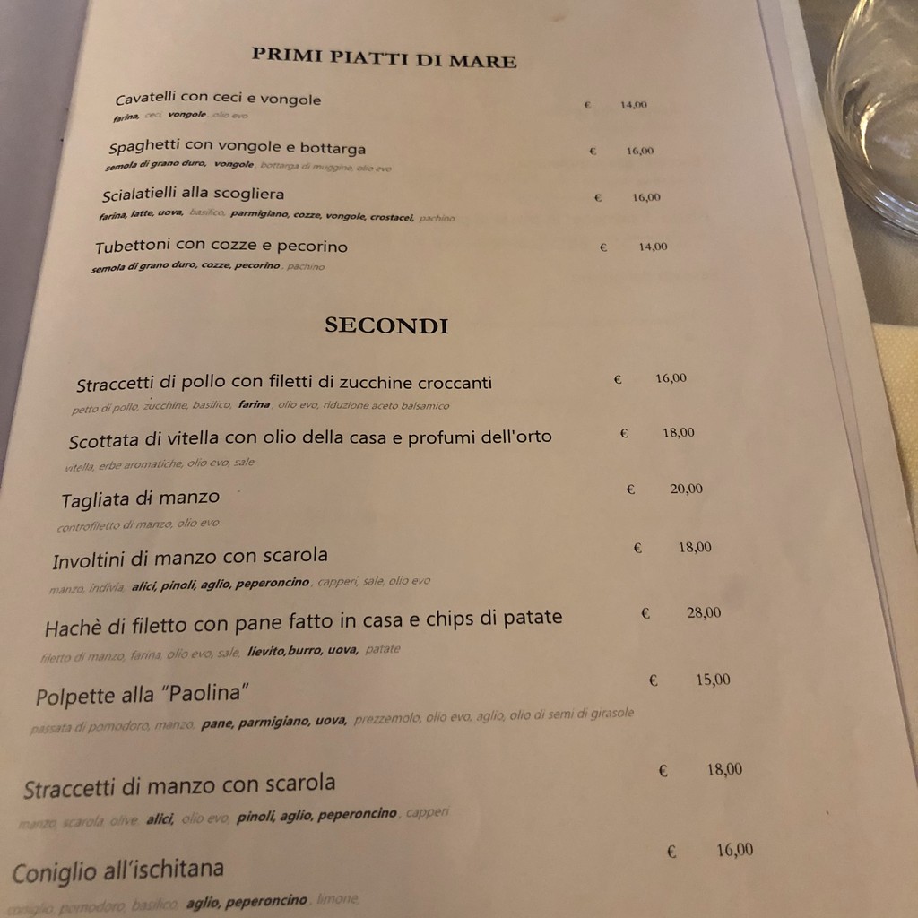 Trattoria della Barchetta dal 1924 menu 5