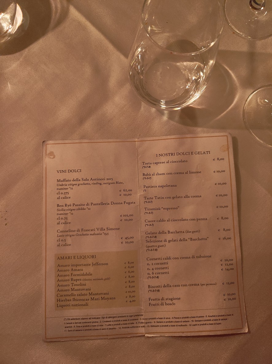 Trattoria della Barchetta dal 1924 menu 6