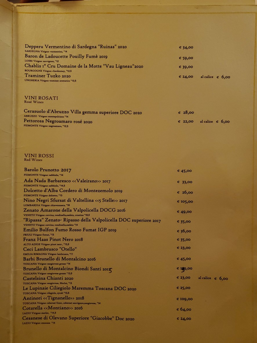 Trattoria della Barchetta dal 1924 menu 8