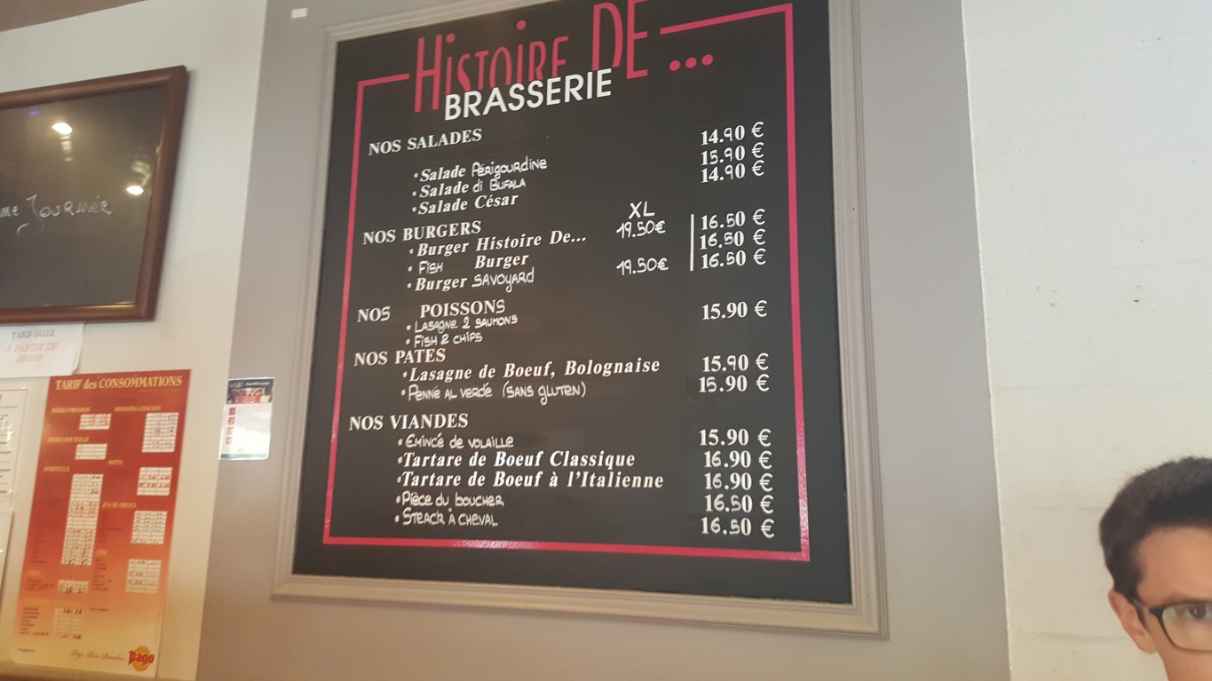 Histoire De menu 1