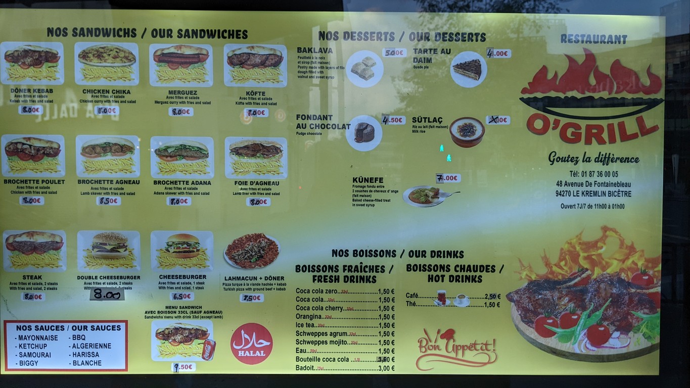 O'Grill menu 2