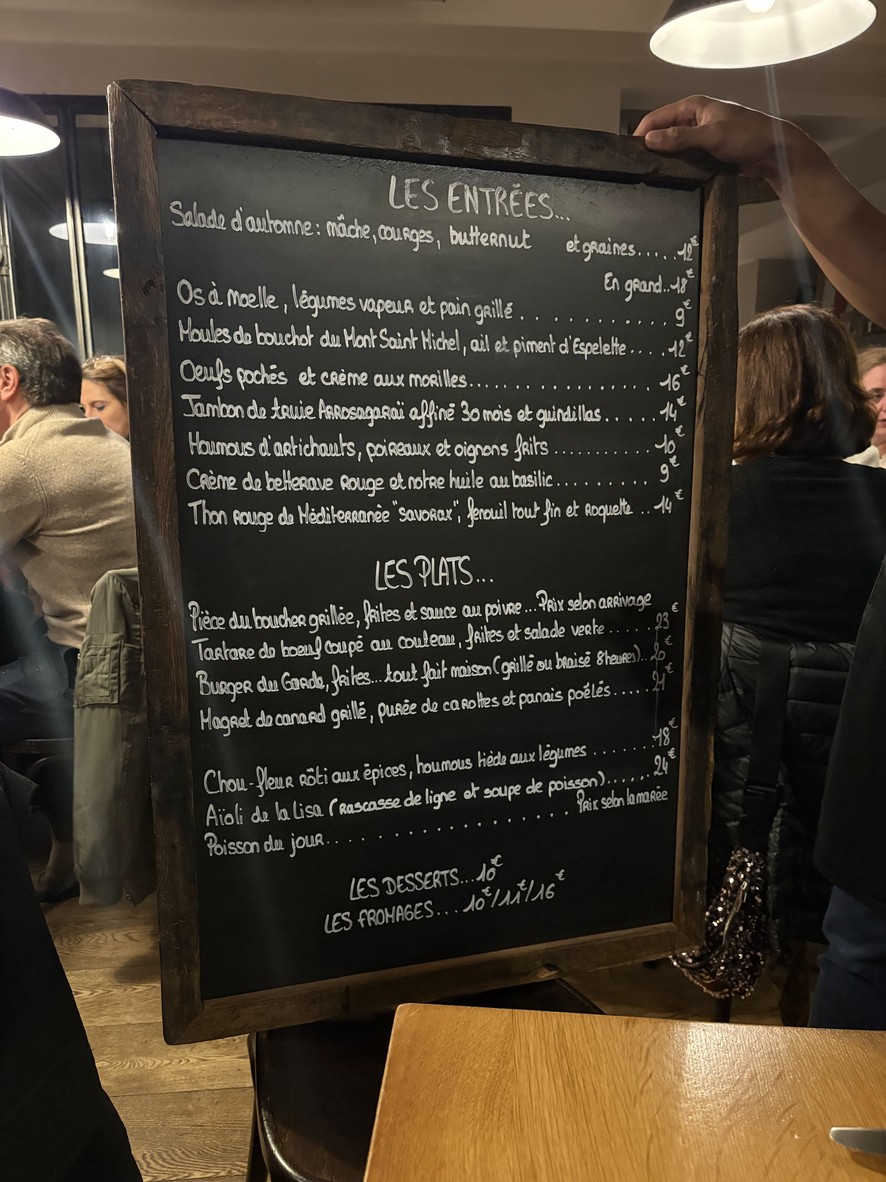Le Garde-Manger menu 1