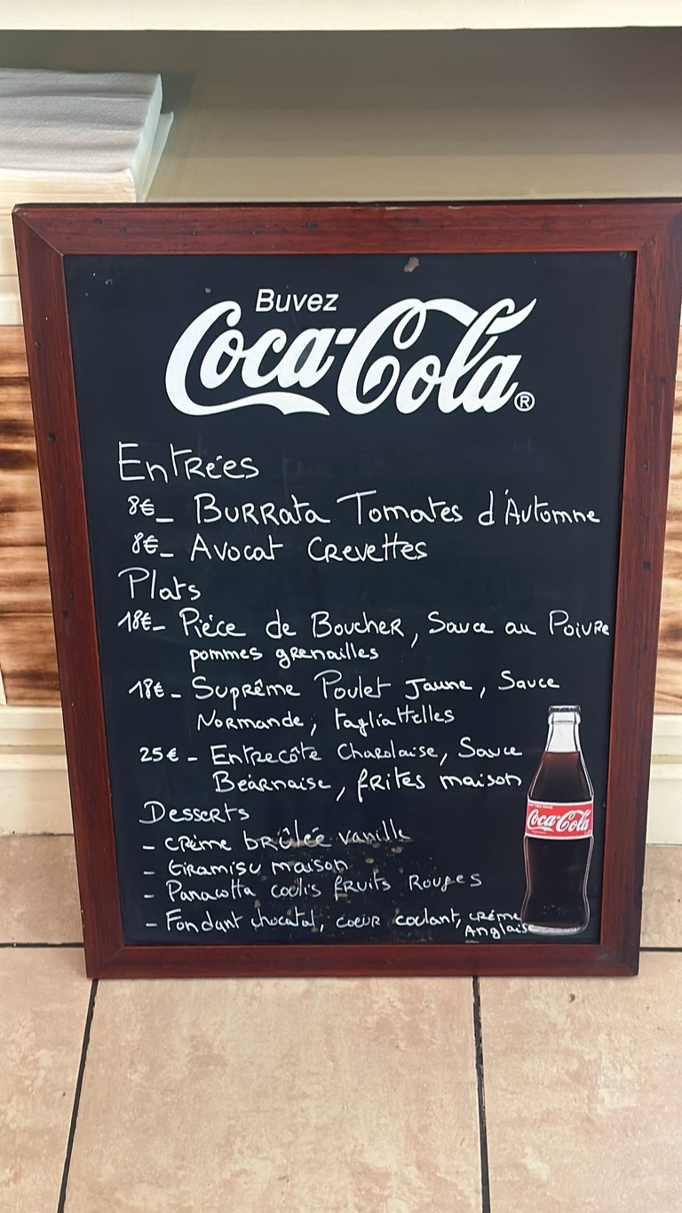 Le Clem Café menu 1