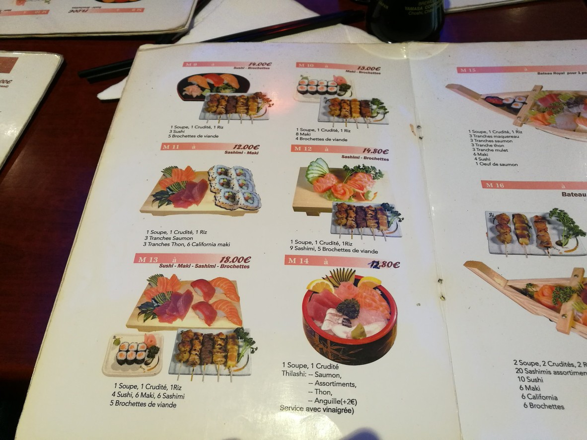 Sushi Fuji - Issy-les-Moulineaux menu 3