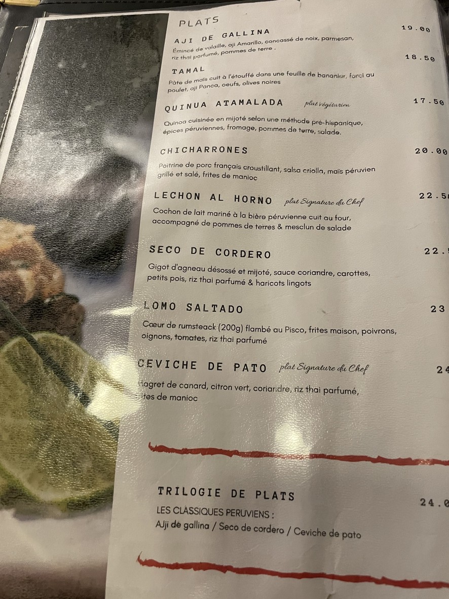 El Picaflor menu 3