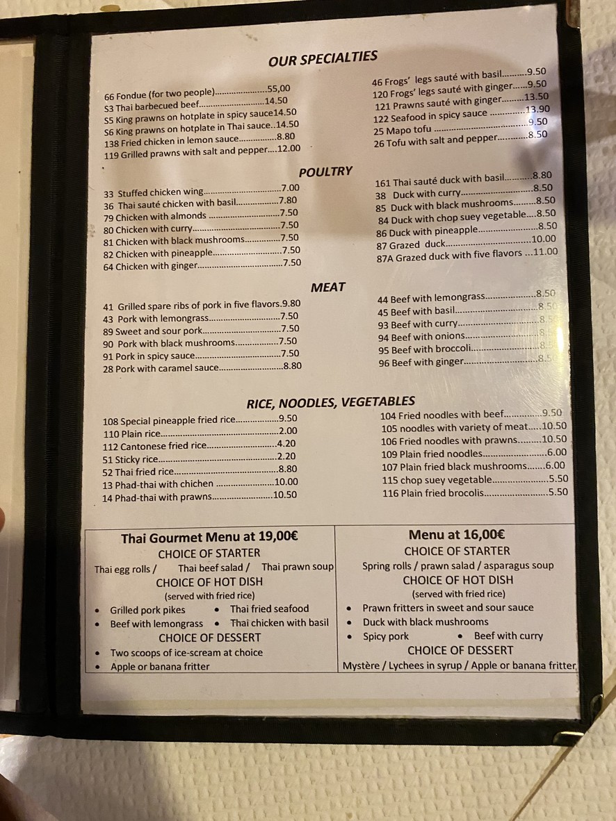 New Mandarin Massena menu 1