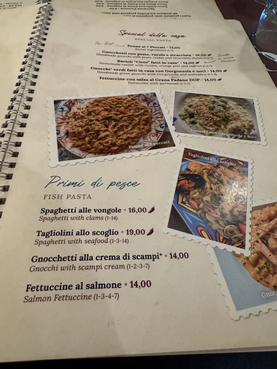Cleto - La porta del Colosseo menu 3
