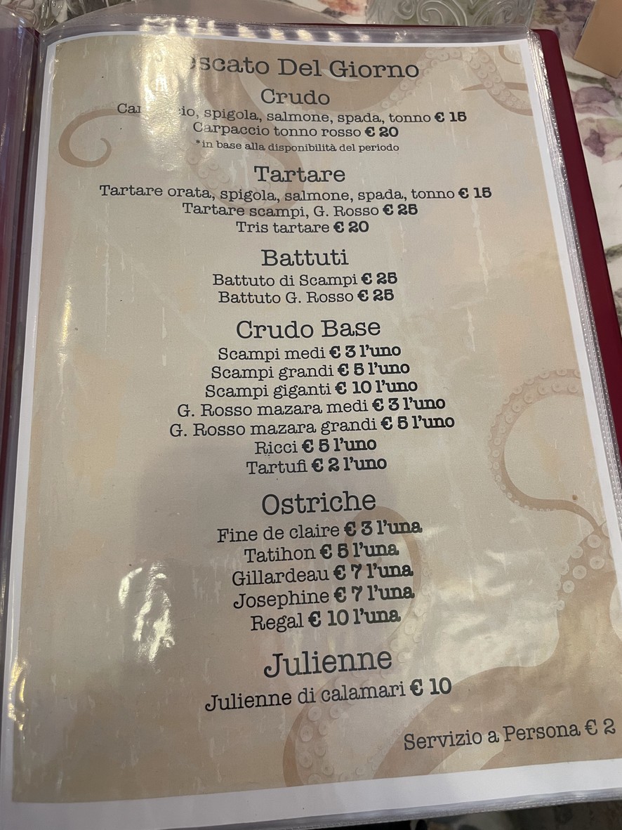 Mama Fish menu 1
