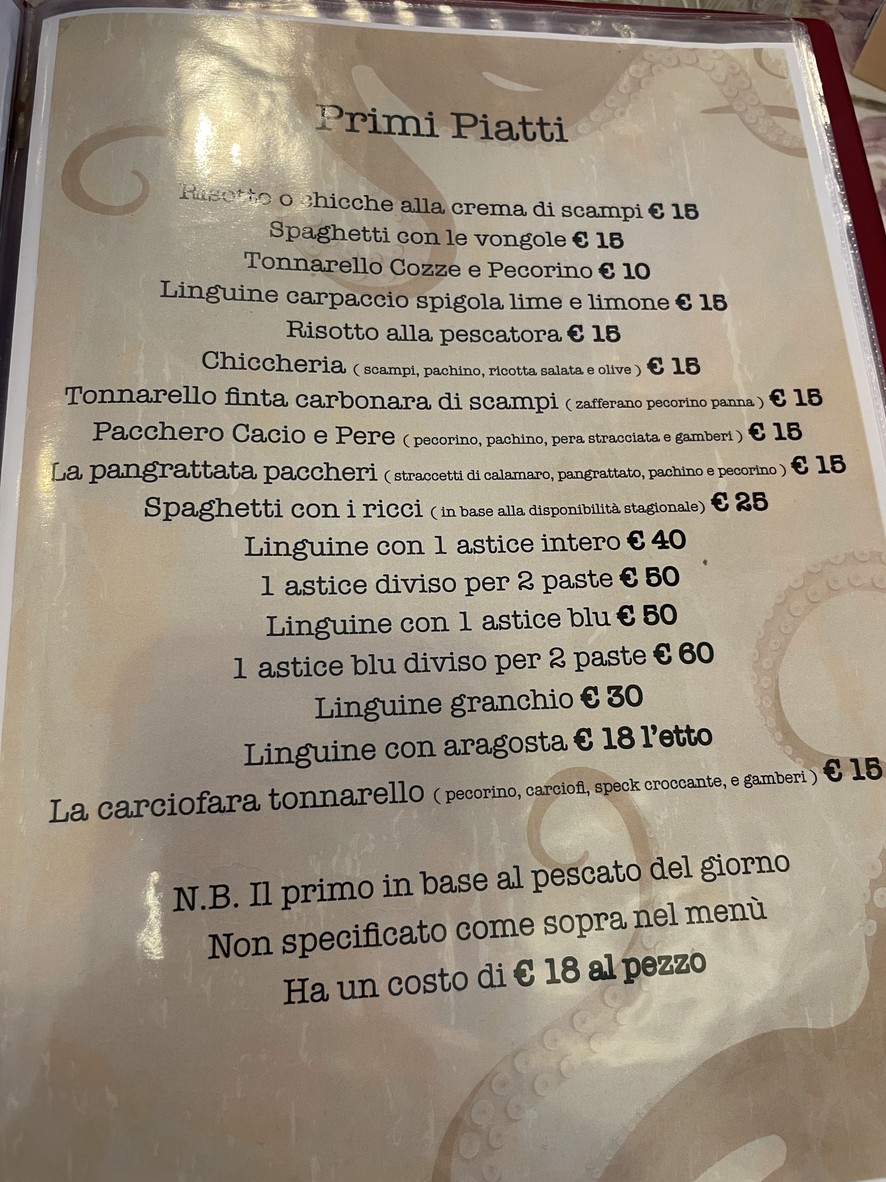 Mama Fish menu 3